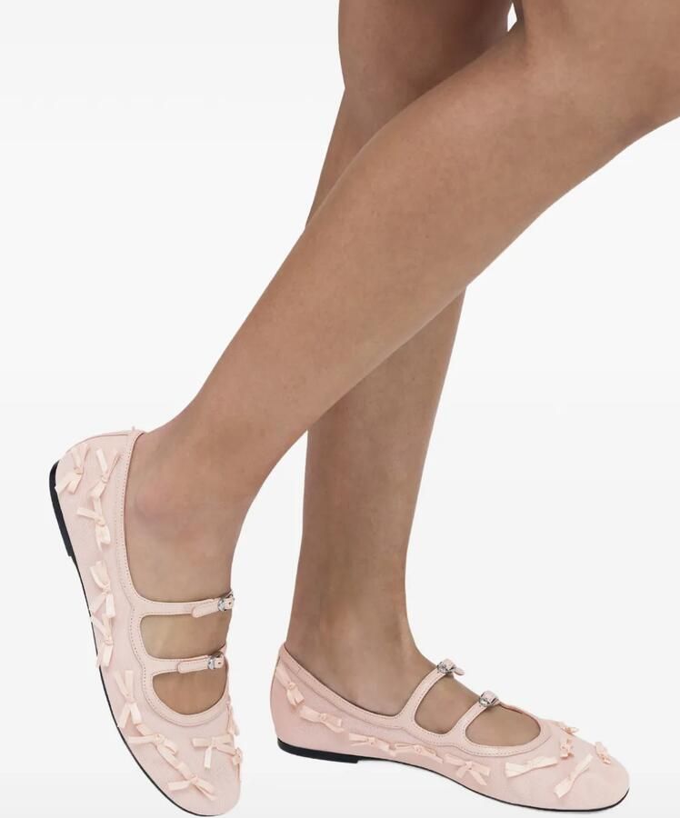 Marc Jacobs The Kiki ballerina's met strikdetail Roze - Foto 3