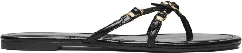 Marc Jacobs The Kiki leren sandalen met gespdetail Zwart