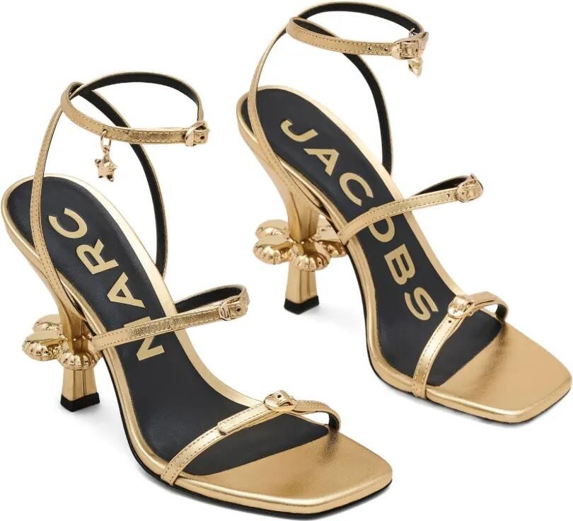 Marc Jacobs The Metallic Leather Daisy sandalen Goud - Foto 3