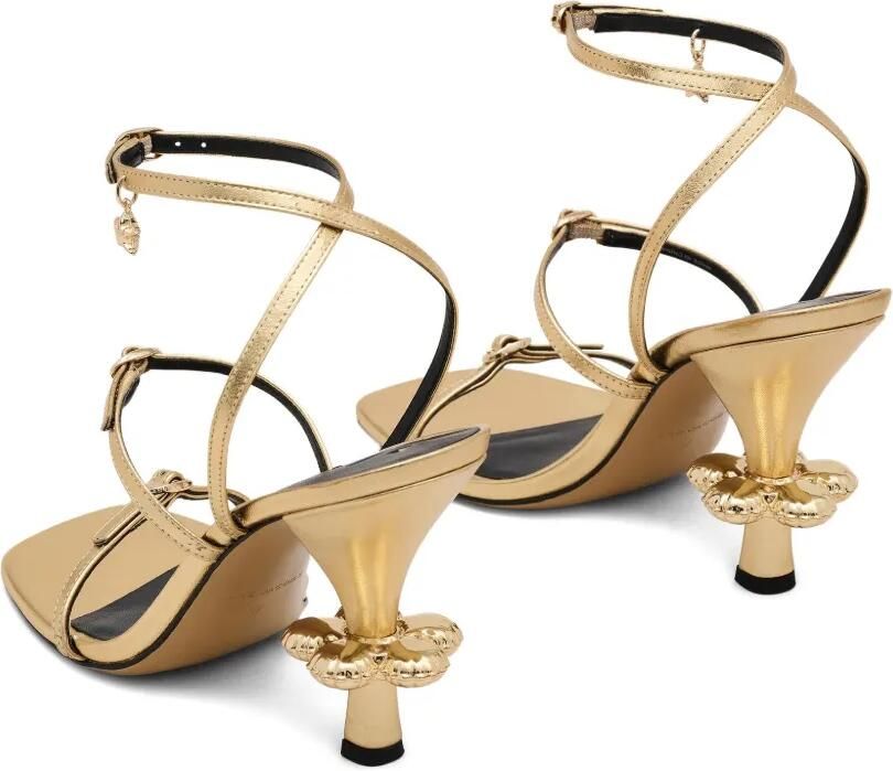 Marc Jacobs The Metallic Leather Daisy sandalen Goud - Foto 4