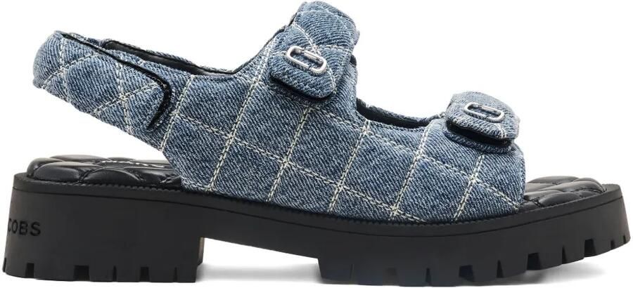 Marc Jacobs The Quilted denim sandalen Blauw