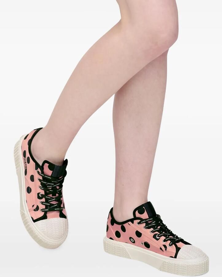 Marc Jacobs The Satin Dots sneakers met plateauzool Roze - Foto 3