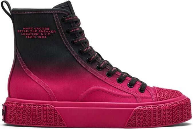 Marc Jacobs Sneakers met logo-reliëf Roze