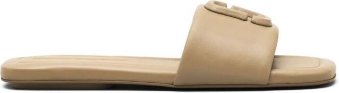 Marc Jacobs The J Marc leren slippers Beige