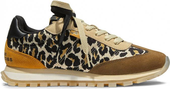 Marc Jacobs The Jogger sneakers met luipaardprint dames  nylon/leer/suède/rubber/Stof 35 Bruin - Schoenen.nl