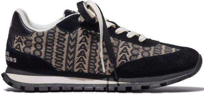 Marc Jacobs Logo Jacquard Jogger Sneakers Zwart Dames - Foto 8