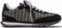 Marc Jacobs Logo Jacquard Jogger Sneakers Zwart Dames - Thumbnail 2