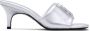 Marc Jacobs The Metallic J leren sandalen Zilver - Thumbnail 1