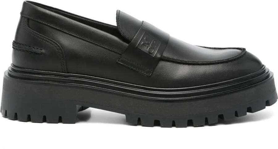 Marc O'Polo 40 mm leren loafers Zwart