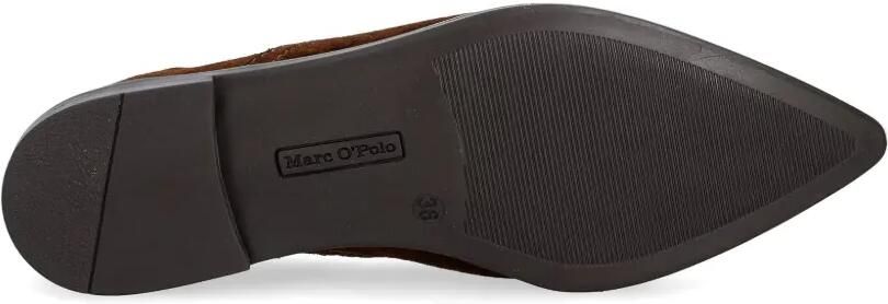 Marc O'Polo Ballerina's met puntige neus en ringlets Bruin - Foto 5