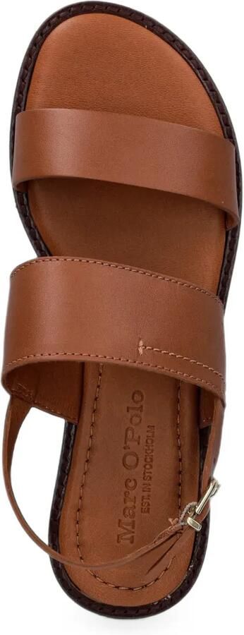 Marc O'Polo Leren sandalen Bruin - Foto 3