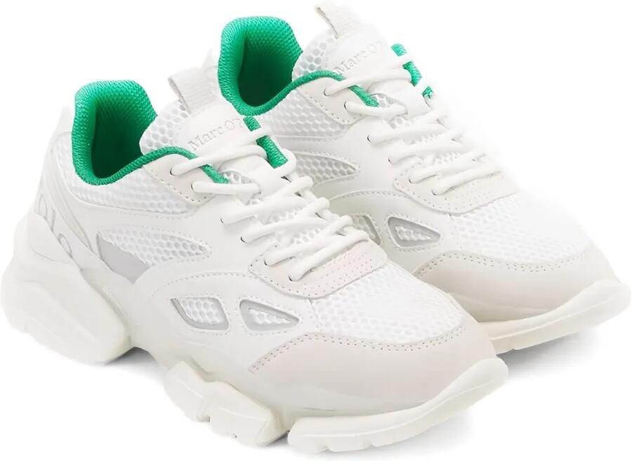 Marc O'Polo Chunky sneakers met mesh vlakken Wit - Foto 2