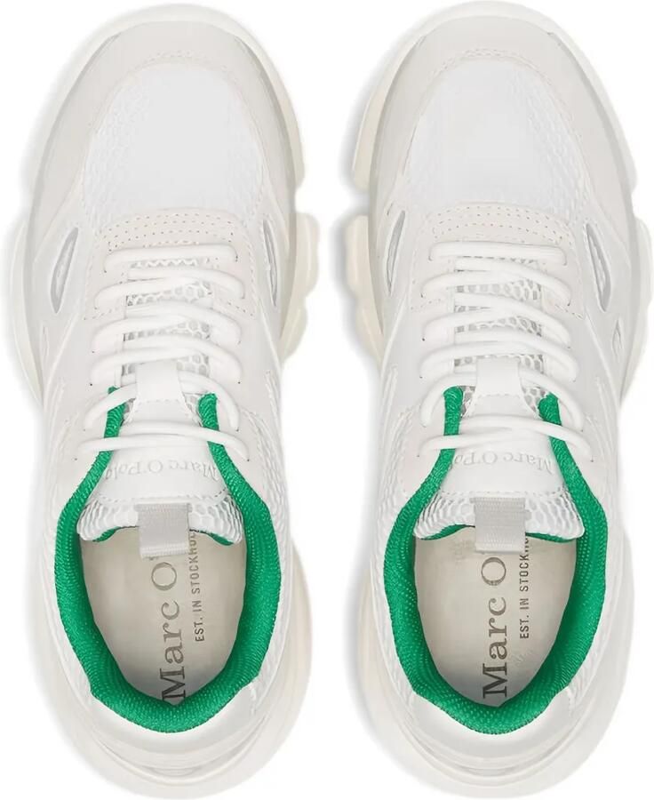 Marc O'Polo Chunky sneakers met mesh vlakken Wit - Foto 4