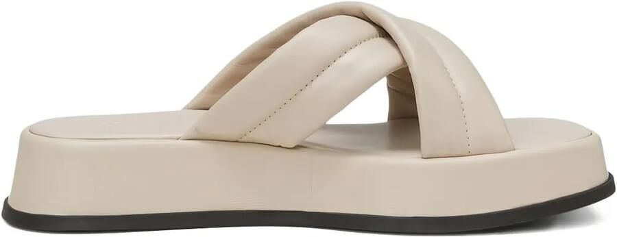 Marc O'Polo Clara sandalen met gekruiste bandjes en plateauzool Beige