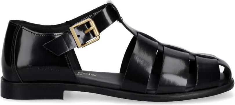 Marc O'Polo Gekooide sandalen met gesp Zwart