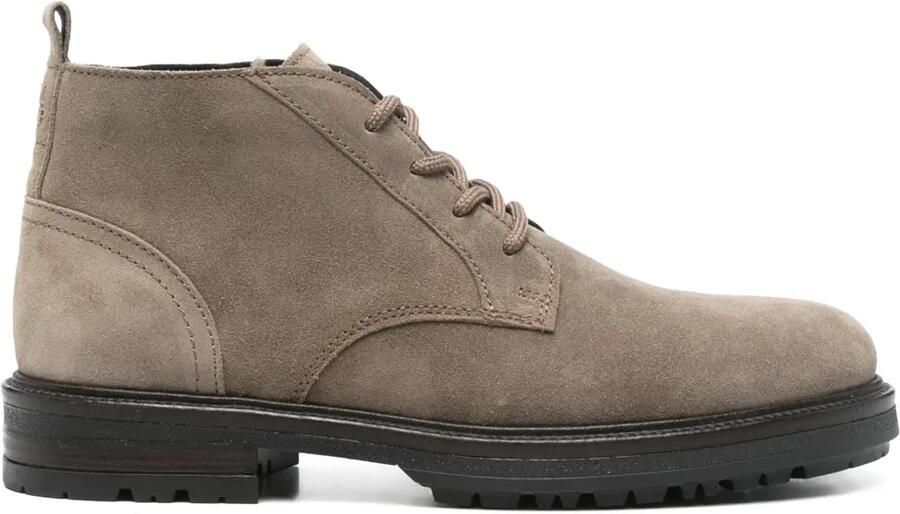 Marc O'Polo Leren desert boots Bruin
