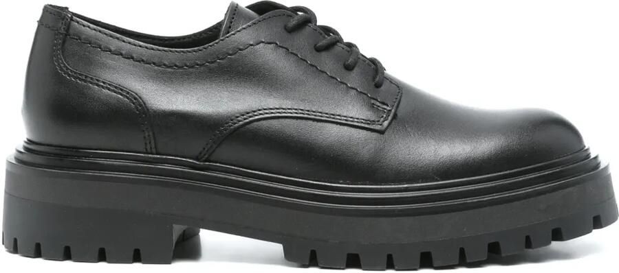 Marc O'Polo Leren Oxford schoenen Zwart