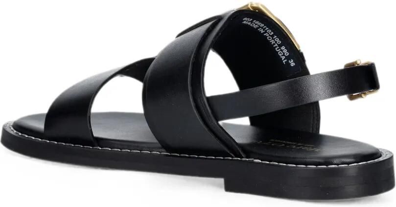 Marc O'Polo Leren sandalen met gesp Zwart - Foto 3