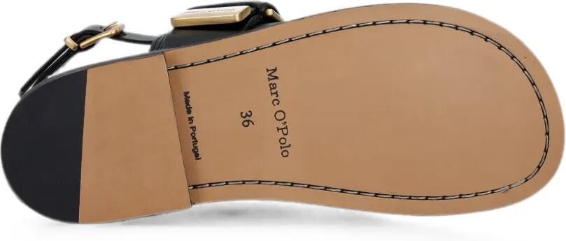 Marc O'Polo Leren sandalen met gesp Zwart - Foto 5
