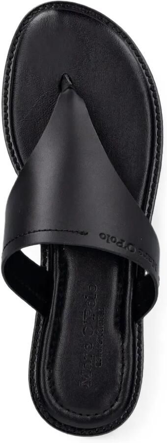 Marc O'Polo Leren sandalen met logo-reliëf Zwart - Foto 3