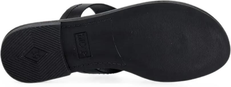 Marc O'Polo Leren sandalen met logo-reliëf Zwart - Foto 5