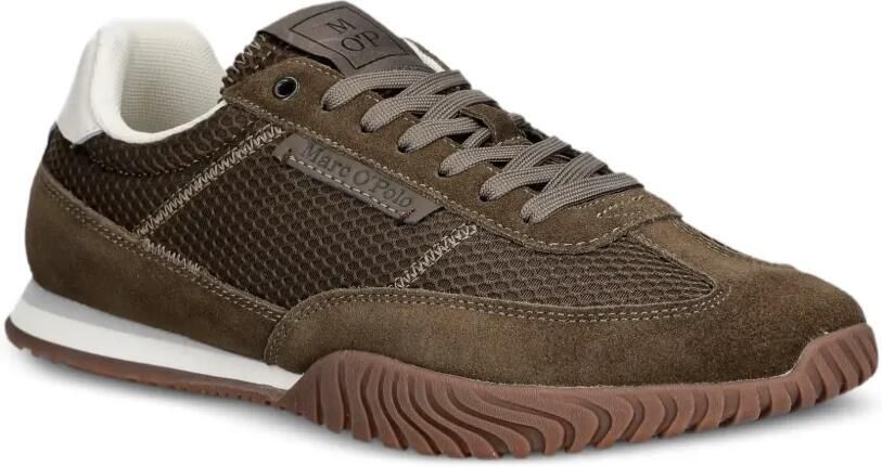 Marc O'Polo Sneakers met mesh vlakken Bruin - Foto 3
