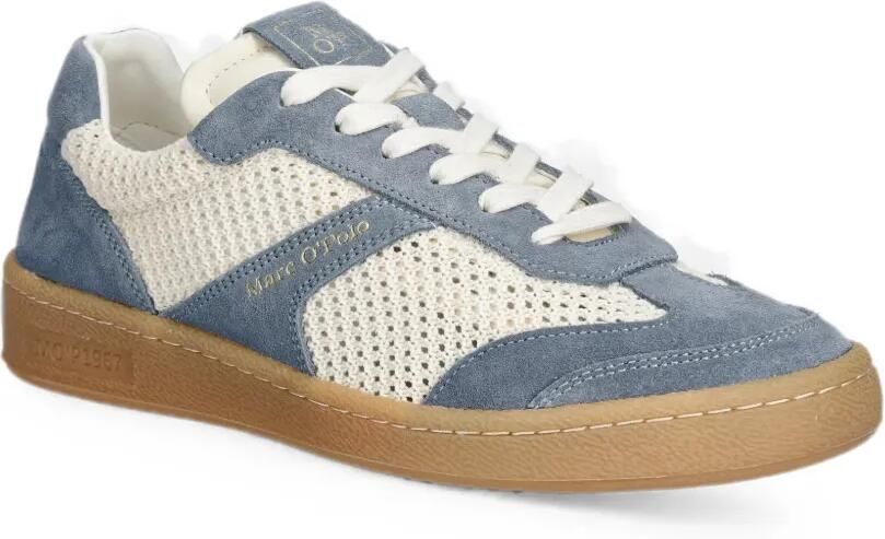 Marc O'Polo Mesh sneakers met suède vlakken Blauw - Foto 2