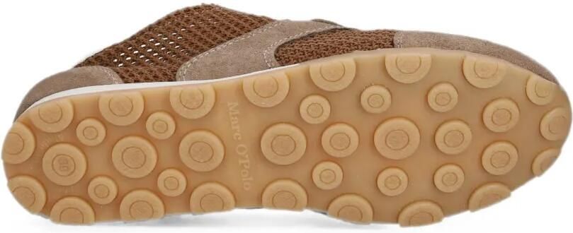 Marc O'Polo Mesh sneakers met suède vlakken Bruin - Foto 5