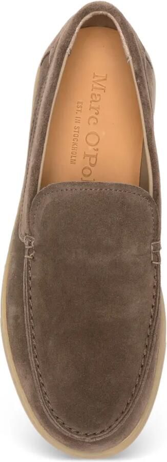 Marc O'Polo Model Check suède loafers Bruin - Foto 2