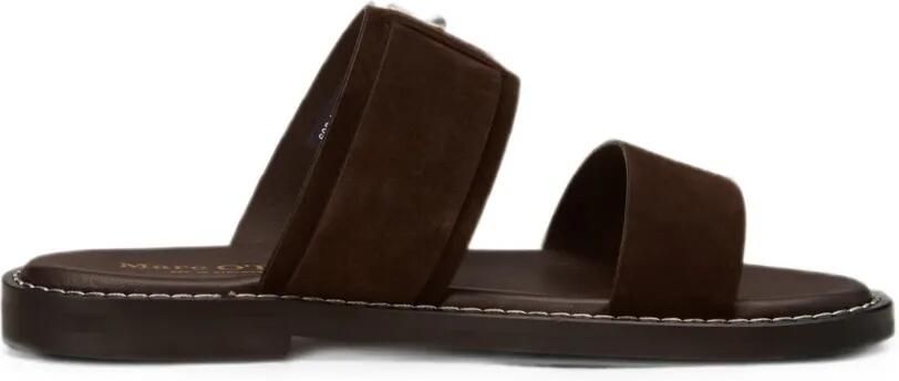 Marc O'Polo Sandalen met dubbele bandjes en gespsluiting Bruin
