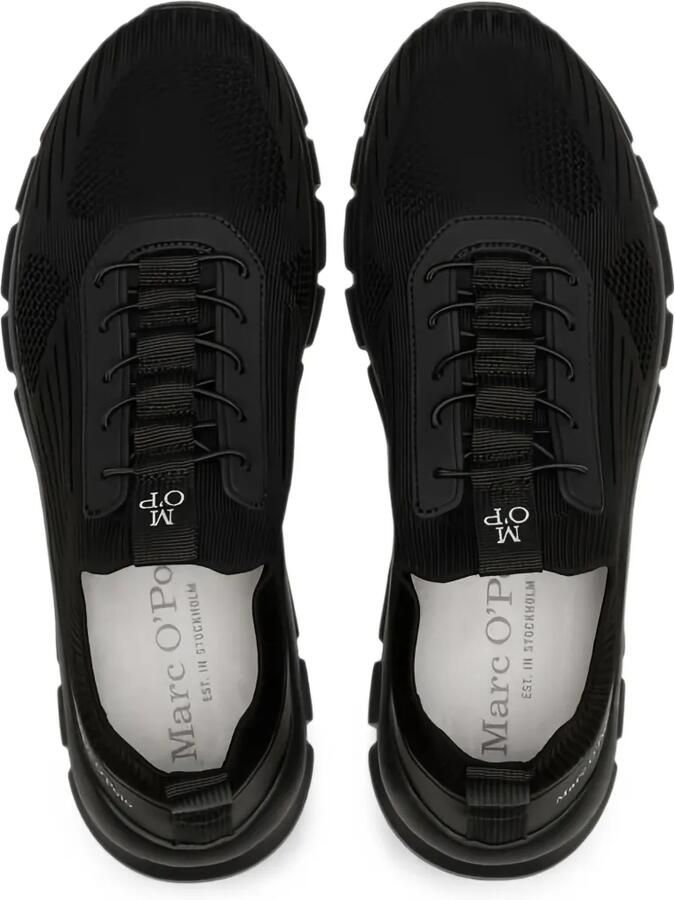 Marc O'Polo Sneakers met gebreide vlakken Zwart - Foto 2