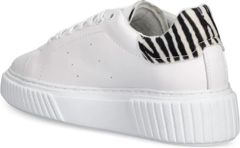 Marc O'Polo Sneakers met zebraprint en vlakken Wit - Foto 2