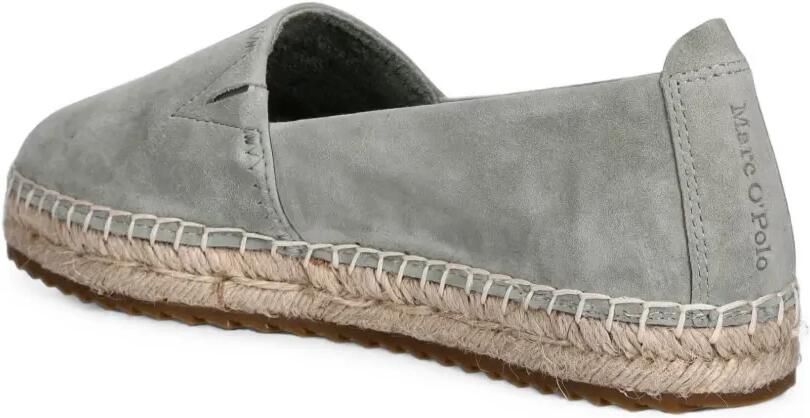 Marc O'Polo Suède espadrilles met stiksels Groen - Foto 5