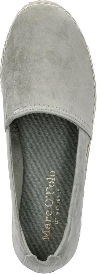 Marc O'Polo Suède espadrilles met stiksels Groen - Foto 2