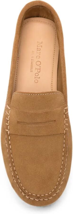 Marc O'Polo Suède loafers Bruin - Foto 4