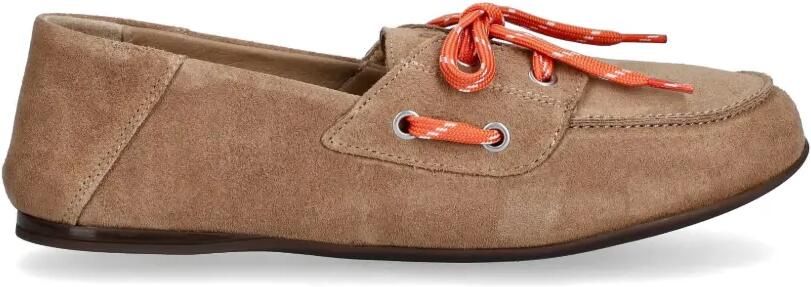 Marc O'Polo Suède loafers met veters Beige