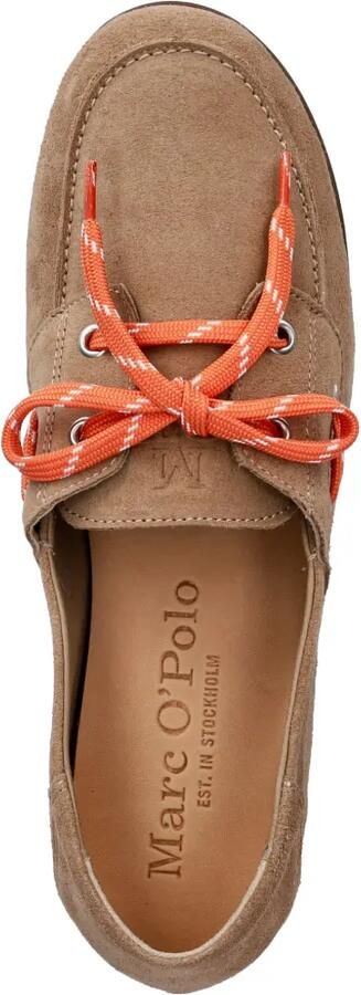 Marc O'Polo Suède loafers met veters Beige - Foto 4