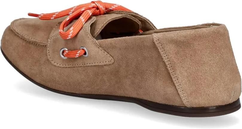 Marc O'Polo Suède loafers met veters Beige - Foto 2