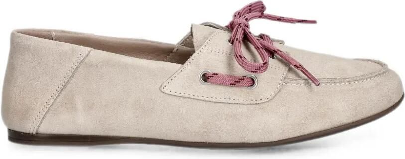 Marc O'Polo Suède loafers met veters Beige