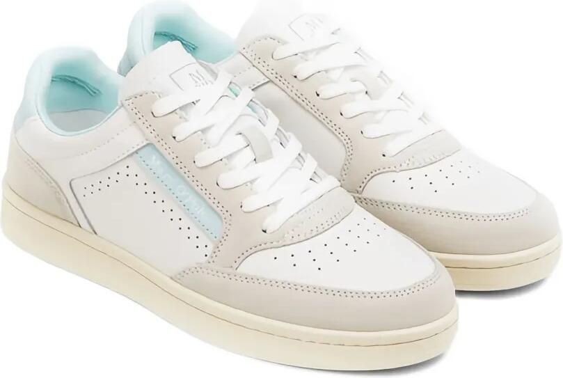 Marc O'Polo Violeta leren low-top sneakers met geperforeerde details Wit - Foto 4