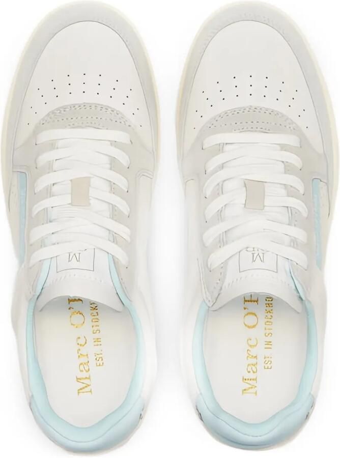 Marc O'Polo Violeta leren low-top sneakers met geperforeerde details Wit - Foto 2