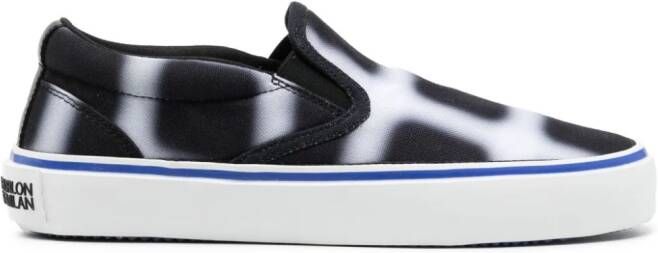 Marcelo Burlon County of Milan geometric-pattern slip-on sneakers Zwart