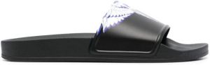 Marcelo Burlon County of Milan Icon Wings slippers Zwart