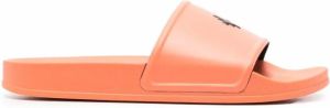 Marcelo Burlon County of Milan Slippers met print Oranje