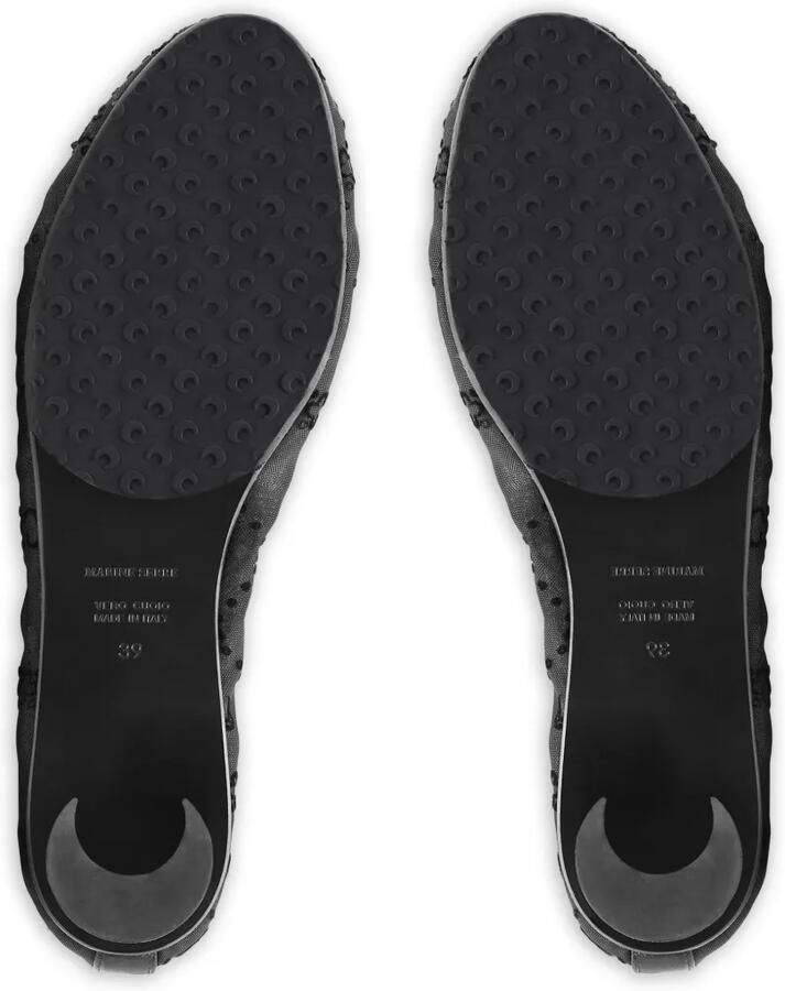 Marine Serre Mesh ballerina's met monogram Zwart - Foto 2