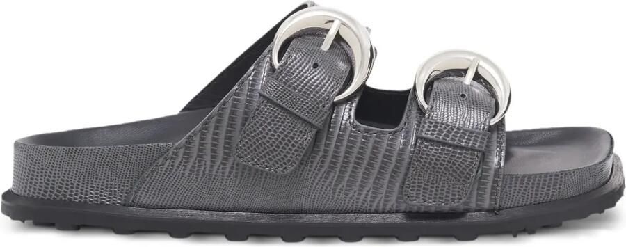 Marine Serre Sandalen met hagedissenprint Grijs