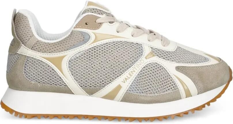 MARIO VALENTINO Sneakers met mesh vlakken Beige