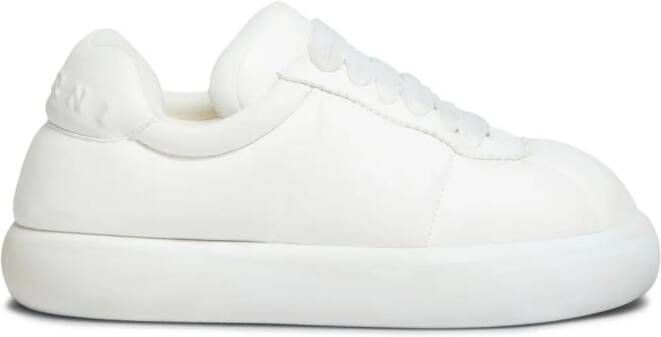 Marni BigFoot 2.0 gewatteerde leren sneakers Wit