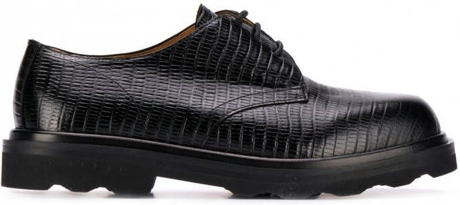 Marni Derby schoenen met hagedishuid-effect Zwart