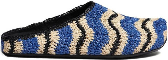 Marni Fussbet Sabot loafers met ronde neus ZO541
